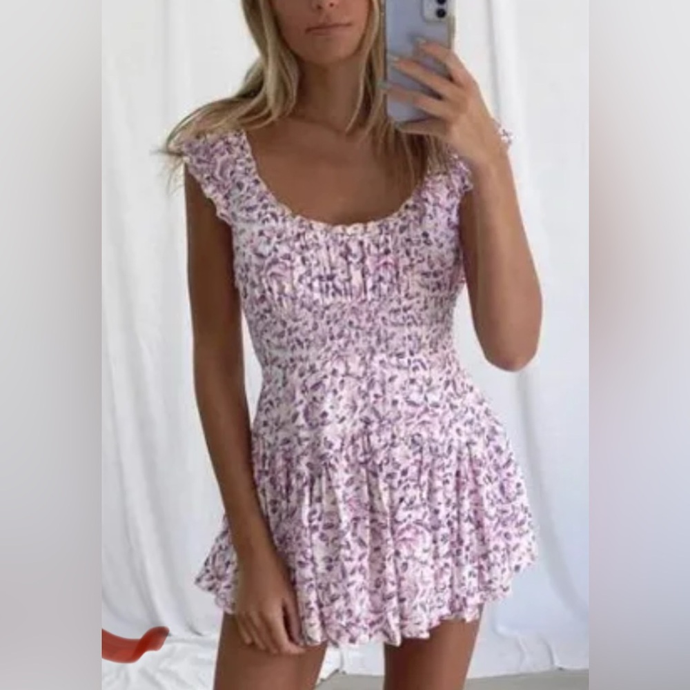 Skylar + Madison spring floral romper